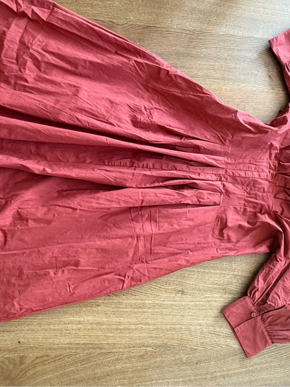 Cinched-waist shirt-dress